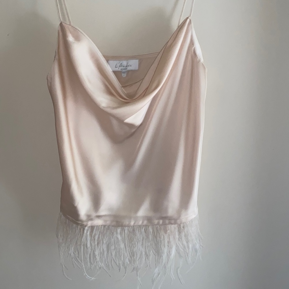 Revolve light pink top.